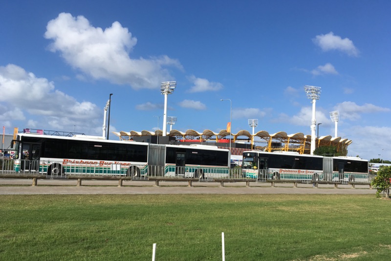 Brisbane Bus Lines team take part in the Gold Coast Commonwealth Games