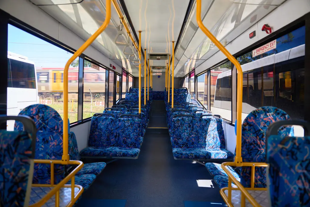 Inside of the bus